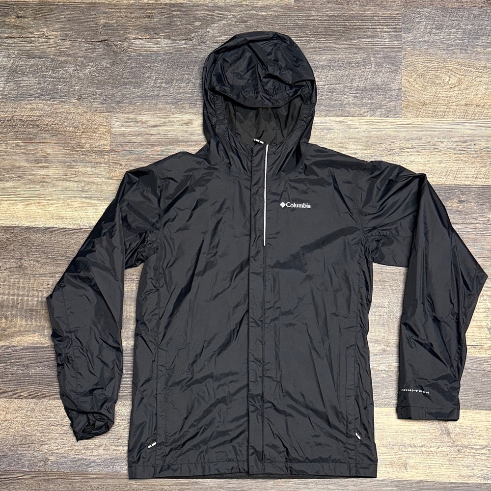 Columbia Boy's Black Raincoat Youth XL